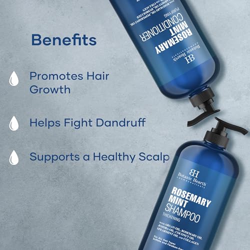 Tea Tree Shampoo and Conditioner Set for Itchy Dry Scalp, Sulfate Free W1398