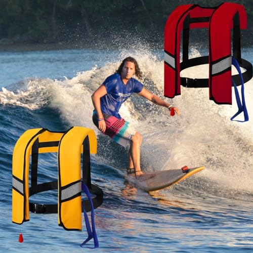 Snorkel Vest, Inflatable Swim Jacket for Snorkeling Diving Safety, Adjustable for Men Women L2046