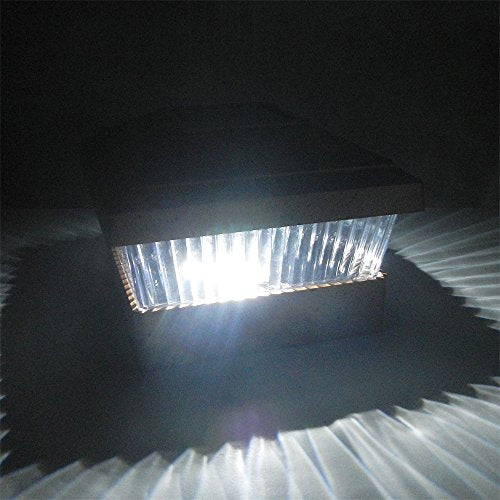 Copper Solar LED Post Cap Light for Outdoor Garden Fence Deck G5951
