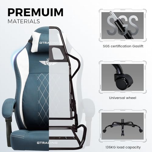 Big and Tall Gaming Chair with Breathable Fabric and Lumbar Support U62154