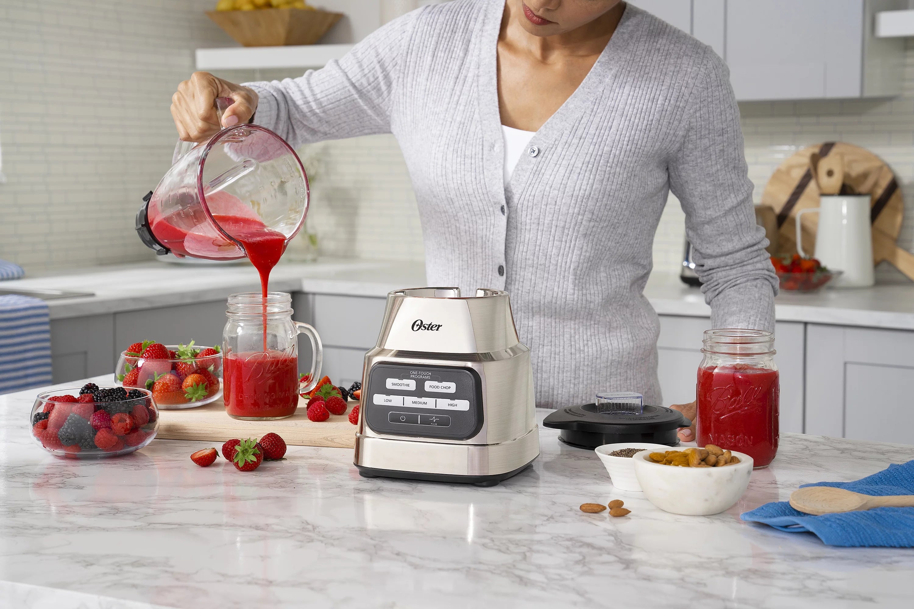 6-Cup Glass Jar Blender with Auto-Programs F6614
