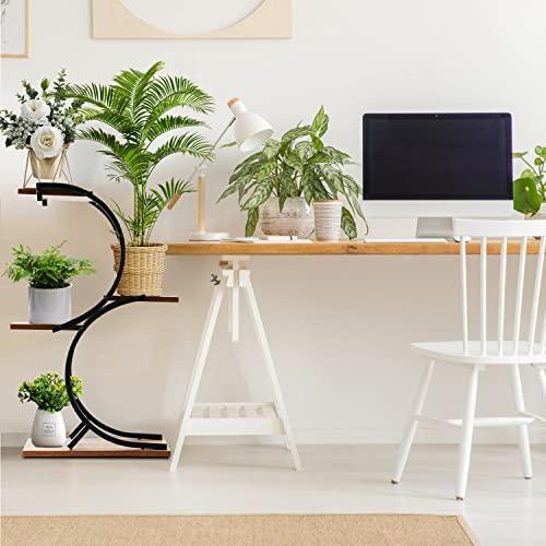 4 Tier Plant Stand Indoor for Multiple Plants, Iron Pot Holder F40050