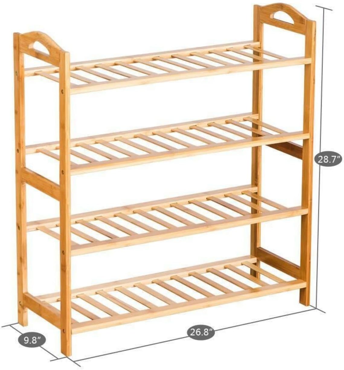 Bamboo Wooden Shoe Rack Organizer Stand Storage Shelf Z8900