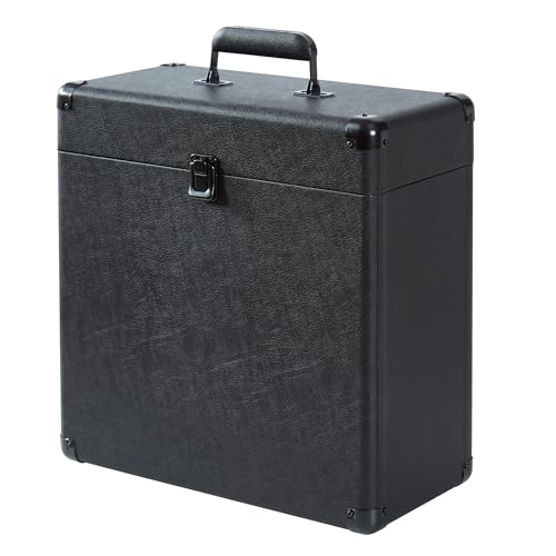 Vinyl Record Storage and Carrying Case, Holds 30 Albums H2930