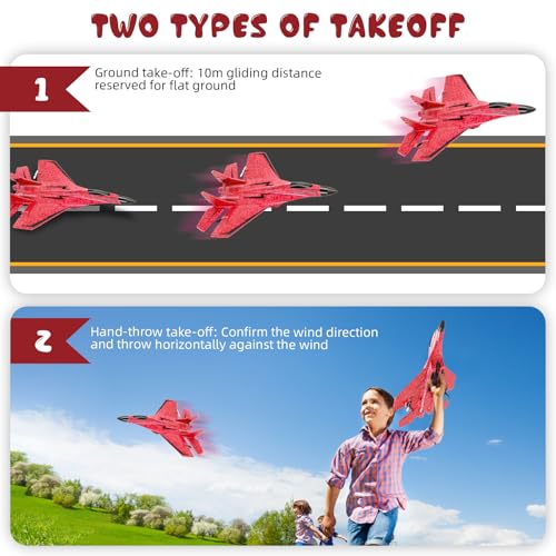 RC Plane 2.4GHz Foam Fighter Jet Toy with Lights P107347