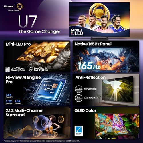 85" Mini-LED 4K UHD Smart TV, QLED, 165Hz, HDR10+, Dolby Vision IQ S679