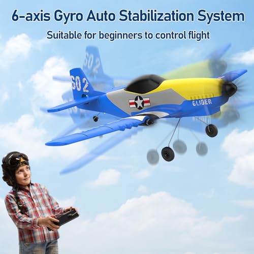RC Plane 3 Channel 2.4GHz with 2 Batteries 6-axis Gyro Stabilizer V875