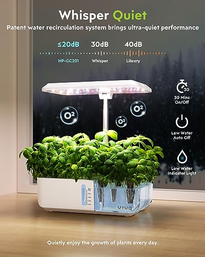 Hydroponics Growing System Indoor Garden with LED Grow Light, 12 Pods J571695