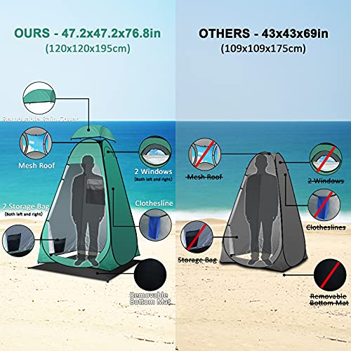 Pop-Up Privacy Tent for Camping Outdoor Portable Toilet Bathroom Changing Room A21059