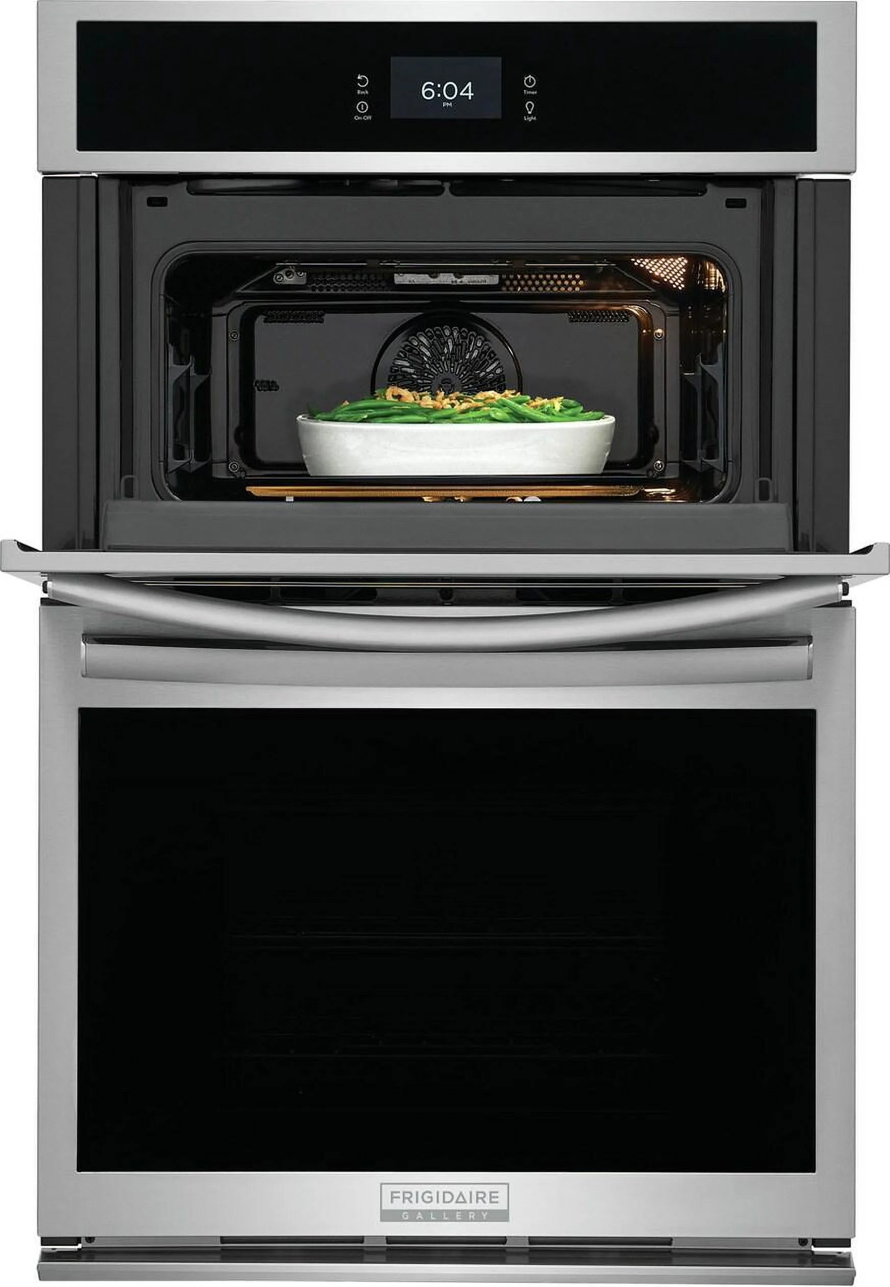 Electric Oven and Microwave Combo, Black Stainless Steel R858