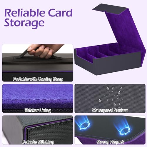Trading Card Storage Box with 50 Sleeves and 24 Dividers G3044