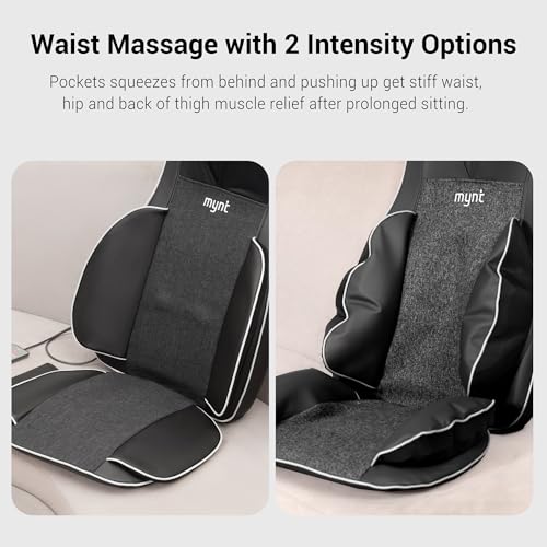 3D Shiatsu Neck and Back Massager with Heat for Chair U9478