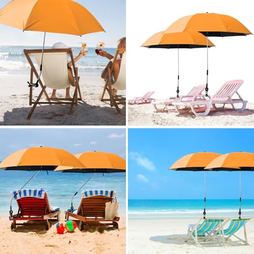 Chair Umbrella with Universal Clamp, Adjustable 42 inch, UPF 50+ X13365