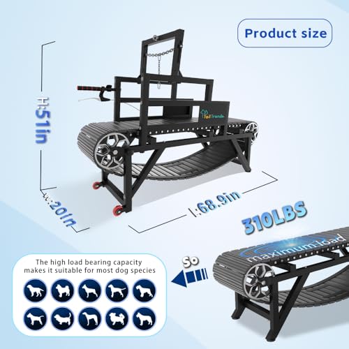 Dog Treadmill with Brake and Resistance Adjustment for Large and Medium Dogs P470