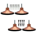 4Pcs Pool Table Leg Levelers 6 inch Leveling Feet Adjustable Heavy Duty Metal Without Damaging Flooring for Game Table Hardware Accessories