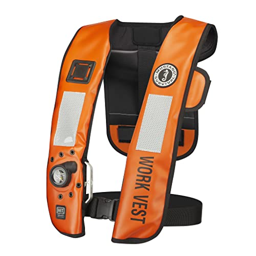 Inflatable Work Vest for Adults, Auto Hydrostatic, 35 lb Buoyancy V1338