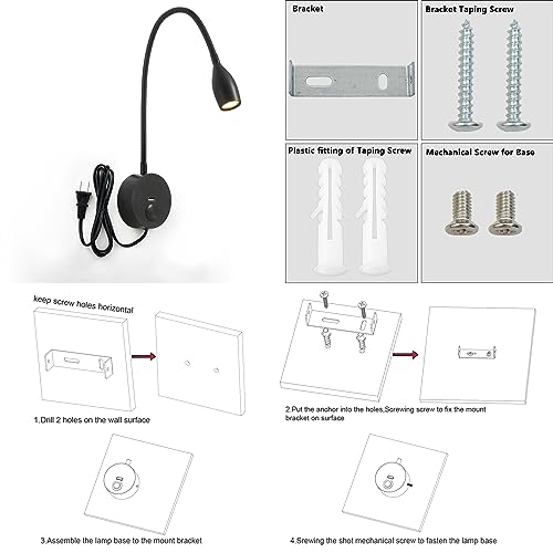 Wall Mounted Dimmable LED Reading Light T425