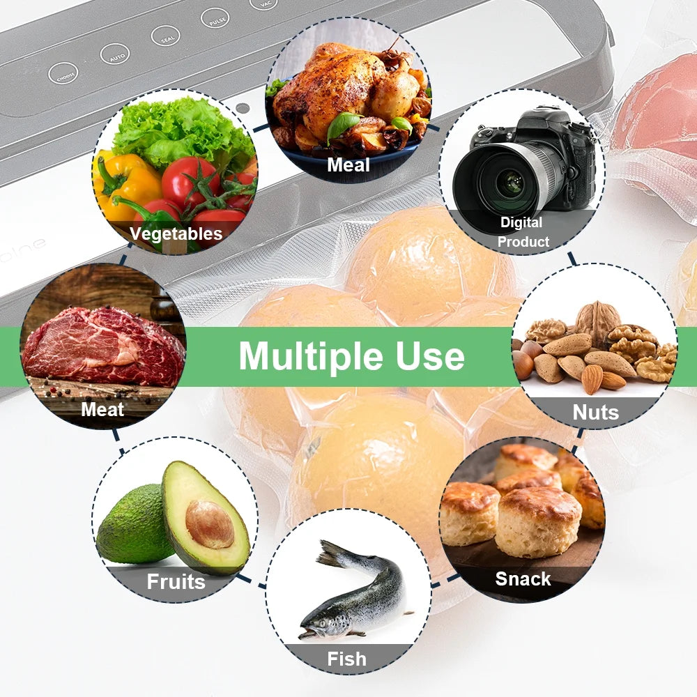 8 Pack Vacuum Sealer Rolls, 8x20 and 11x20 Inches L39362