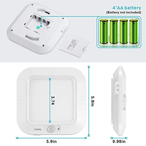 Rechargeable Motion Sensor LED Ceiling Light for Closet Hallway Stairs K575163