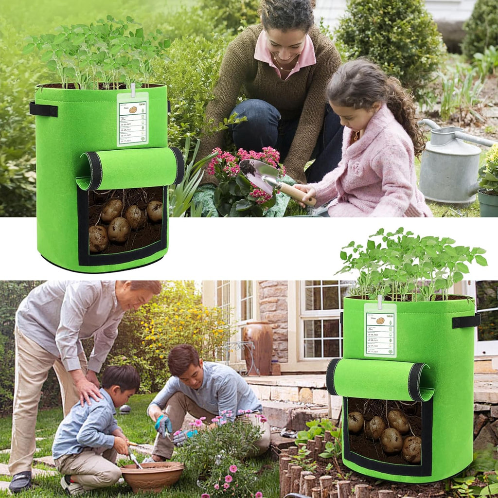 10 Gallon Potato Grow Bags with Flap, 5-Pack W2228