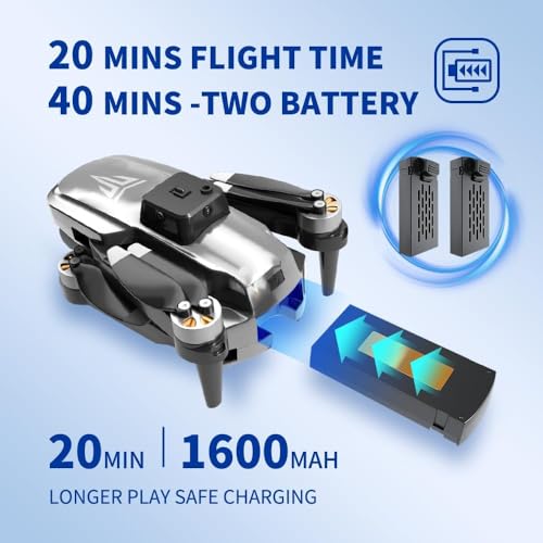 4K Camera Drone for Adults, Foldable FPV with Brushless Motor G69857