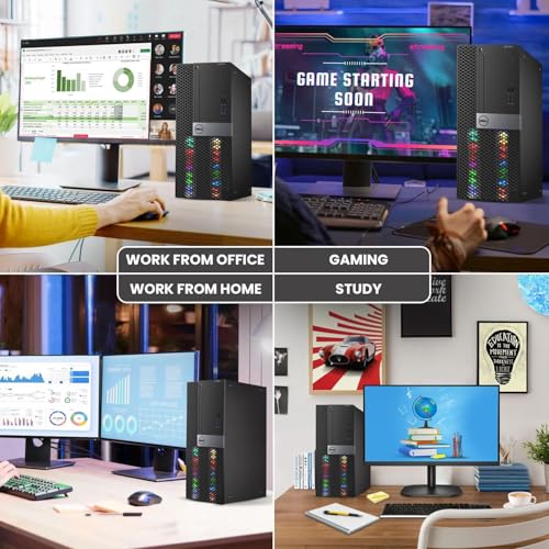 RGB Gaming Desktop PC - Intel Core i7, GTX 1050 Ti, 16GB RAM, 512GB SSD, WiFi, Windows 10 Pro A908642