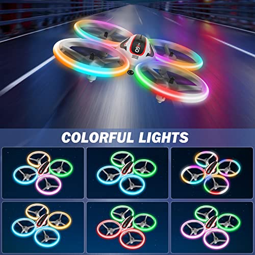 RC Drone with 720P HD FPV Camera for Kids with LED Light and Remote Control Q603