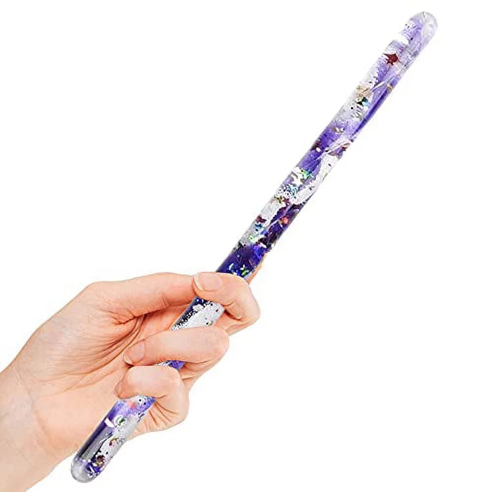 Glitter Wands for Kids, Set of 4, Sensory Fidget Toys T39086
