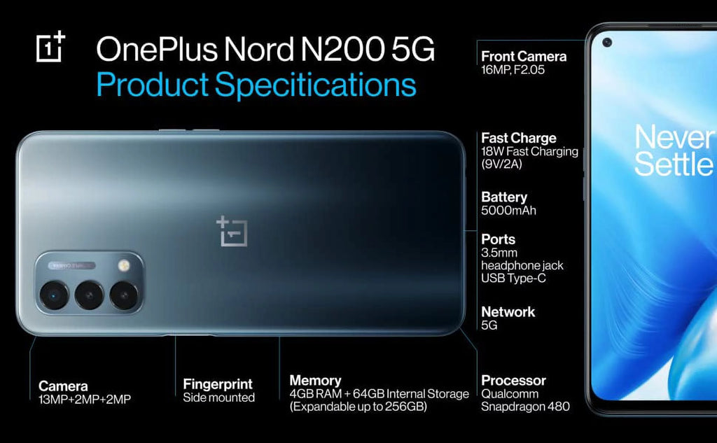 Unlocked Smartphone 64GB Quantum Blue Refurbished N560