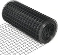 Fencer Wire 14 Gauge Hardware Cloth, Black Vinyl Coated Welded Wire Mesh, Chicken Coop Wire Fence, 1 Inch x 1 Inch Grid (48 Inch x 50 ft.)