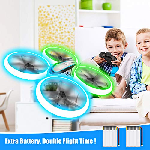 RC Drone with 720P HD FPV Camera for Kids with LED Light and Remote Control Q603