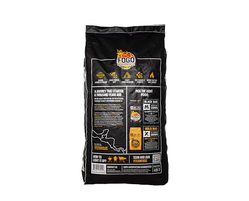 Oak Lump Charcoal for Grilling and Smoking, 17.6 lb Bag V54657
