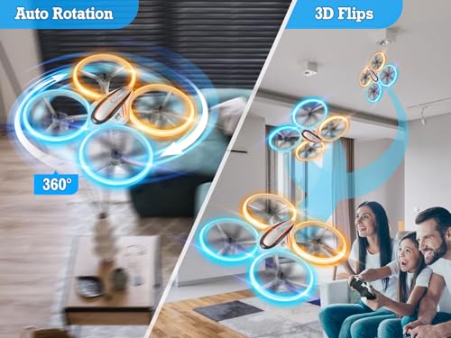 RC Drone with 720P HD FPV Camera for Kids with LED Light and Remote Control Q603