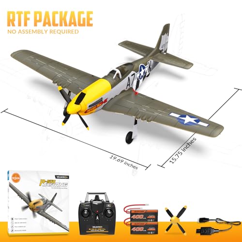 RC Plane 4 Channel Remote Control Fighter Airplane with 6-Axis Gyro, Easy to Fly for Beginners L2816