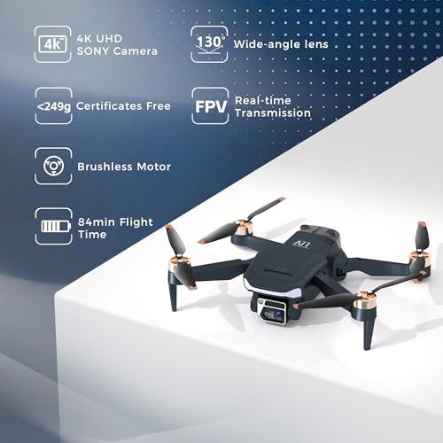 Brushless Motor Drone with 4K HD Camera for Beginners J3450