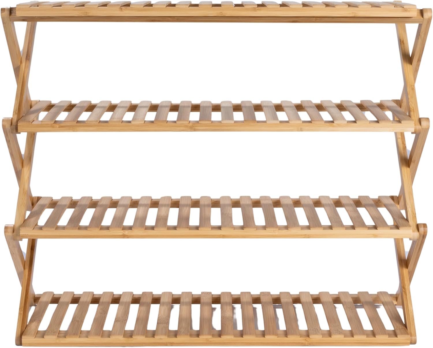 4-Tier Bamboo Folding Shoe Rack K6160