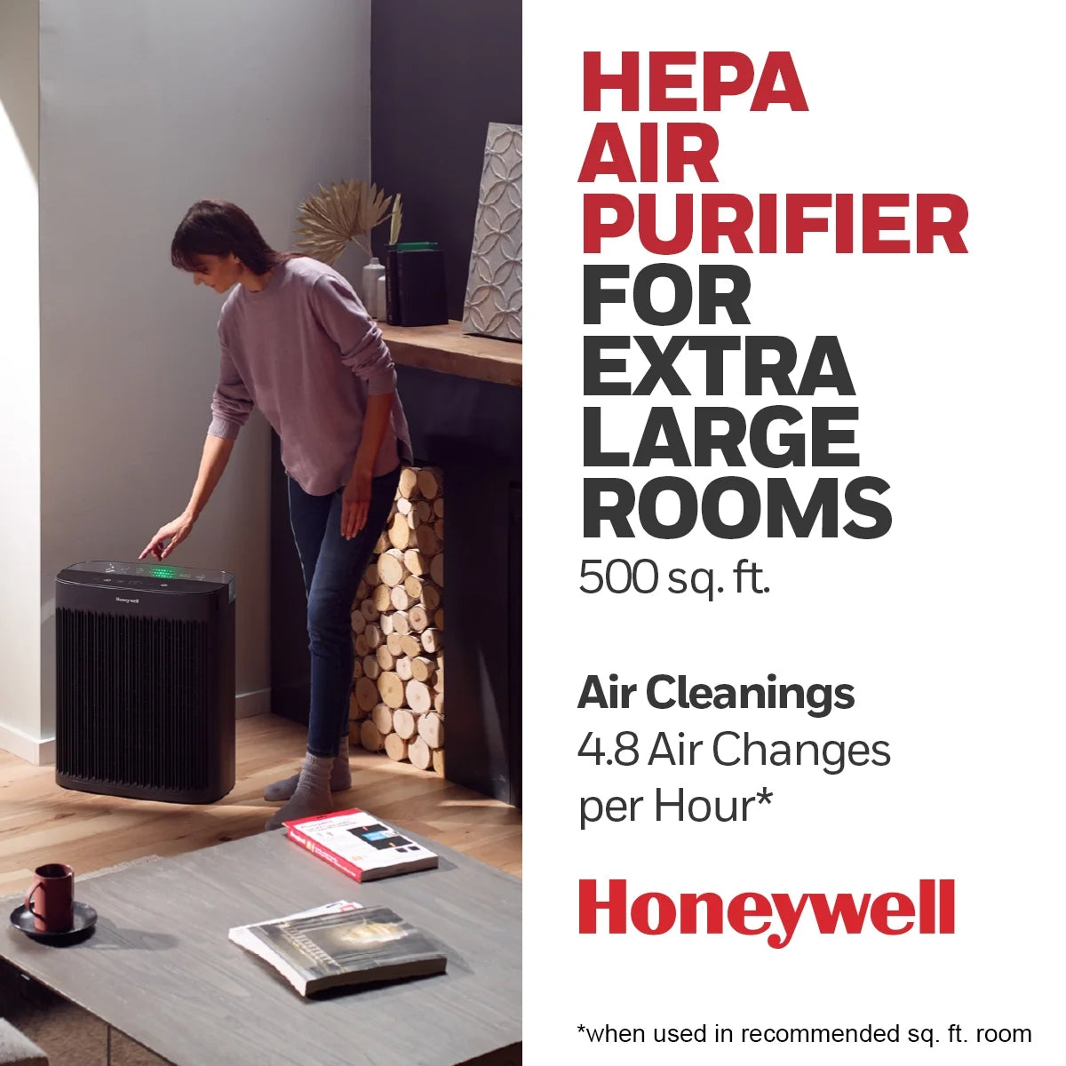 HEPA Air Purifier for Allergens, Smoke, Pollen, Dust W40647
