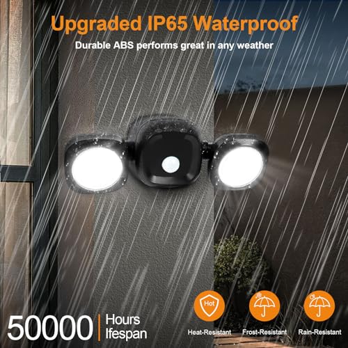 Motion Sensor LED Flood Light, 5500K Daylight, IP65 Waterproof, Wireless T91834
