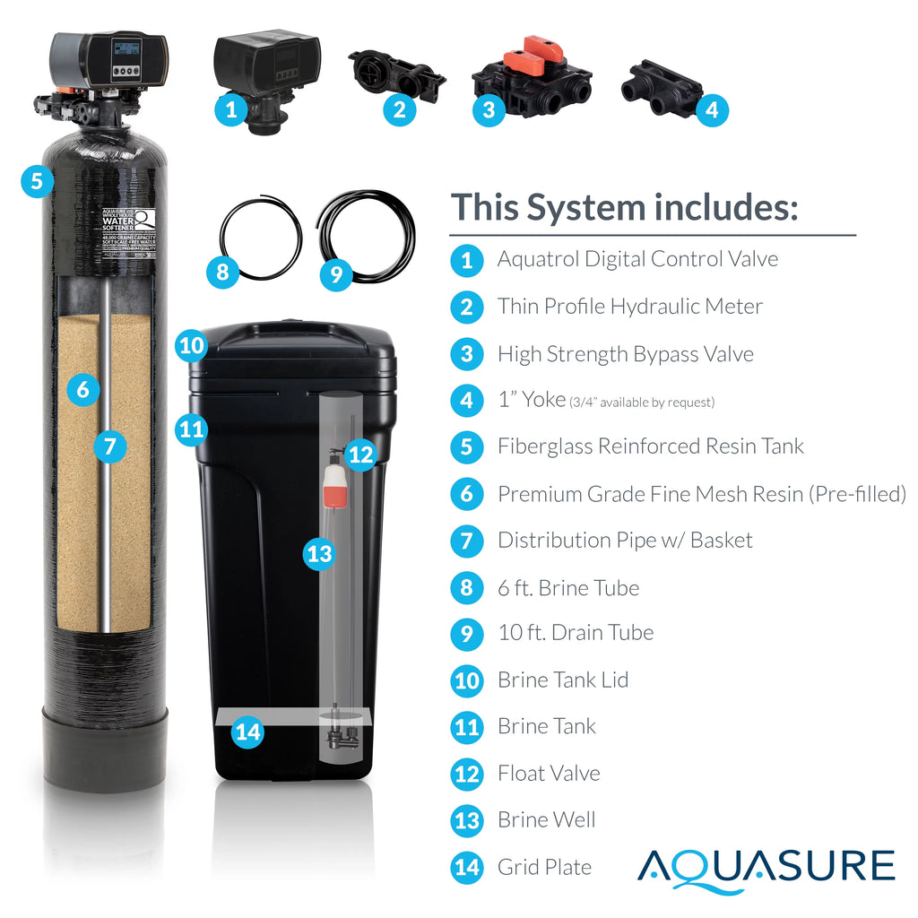 32,000 Grain Water Softener with Iron Removal and Digital Control Head V92772