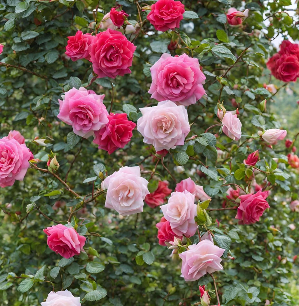 Mixed Color Rose Seeds for Garden Planting, 16 Varieties Perennial Shrub V835
