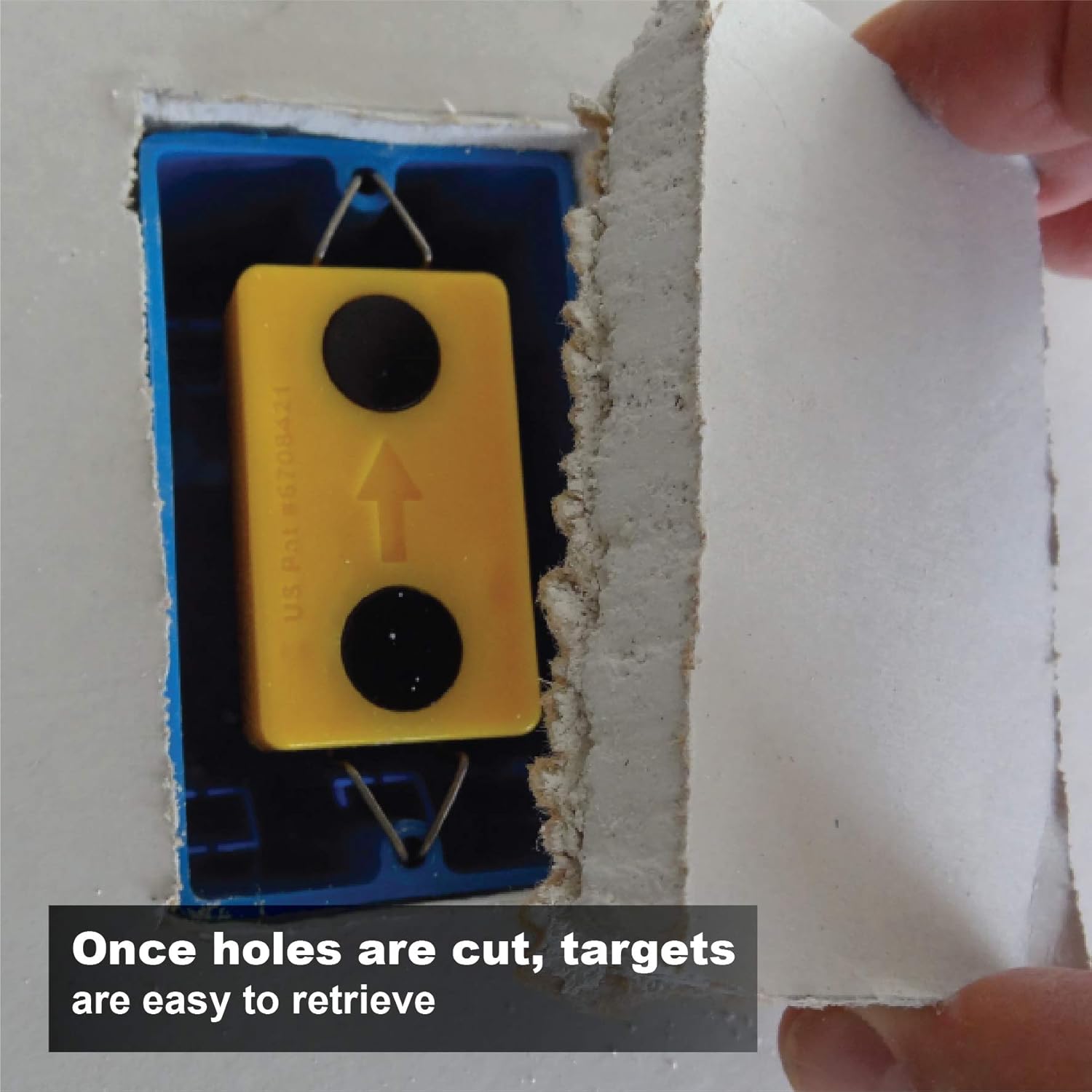 Drywall Cutout Locator Tool with Magnetic Targets and Locator Kit D141