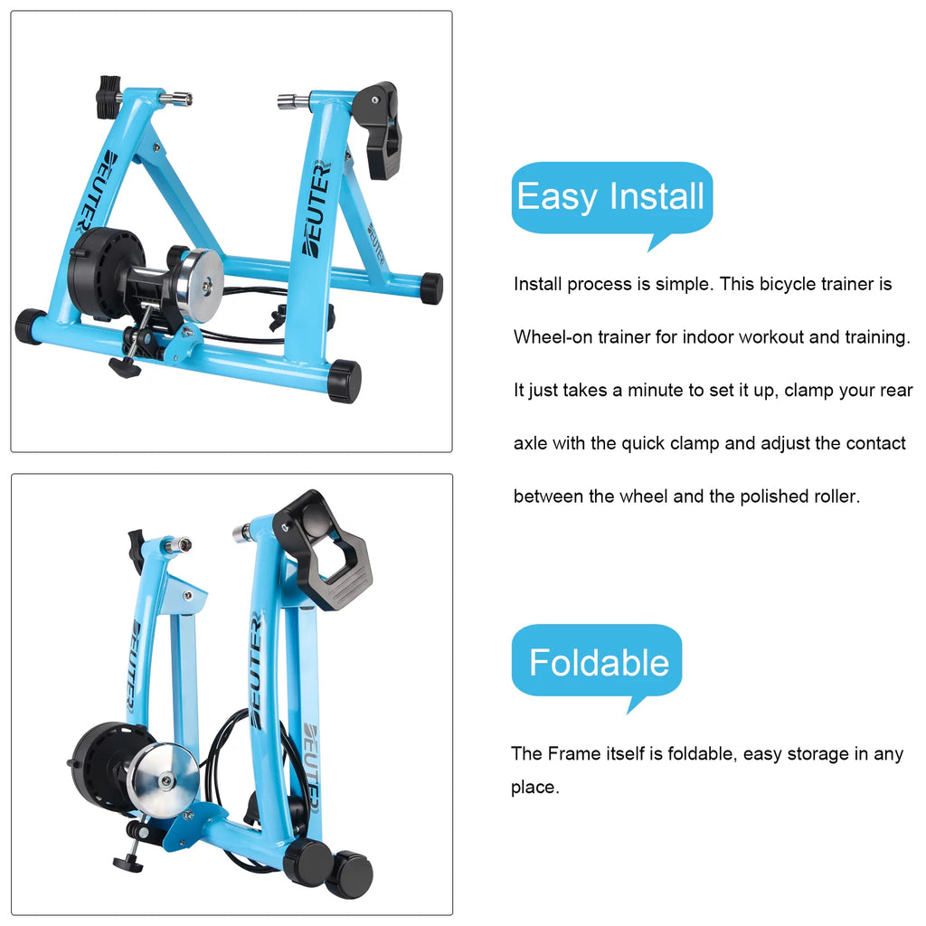 Indoor Bike Trainer Portable Foldable Magnetic Bicycle Stand F924121
