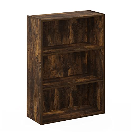3-Tier Open Shelf Bookcase, Americano E787305
