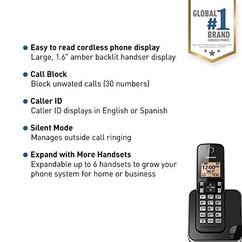 Expandable Cordless Phone System with Answering Machine, 2 Handsets C302
