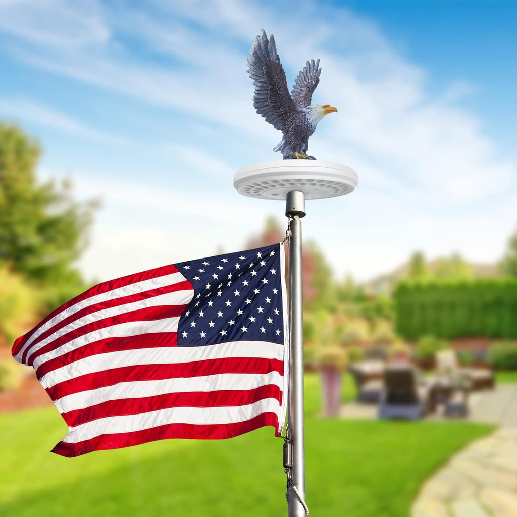 Eagle Flagpole Topper Outdoor Waterproof 10.62 Inch O640