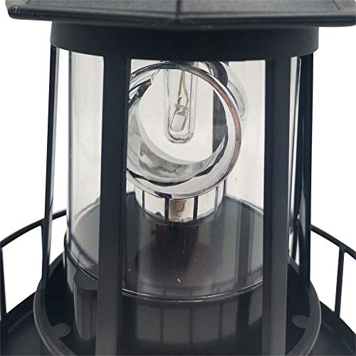 Solar LED Rotating Lighthouse Light, Waterproof for Garden, Courtyard, Lawn U753