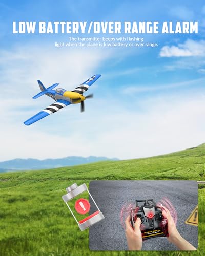 RC Plane 4 Channel Remote Control Fighter Airplane with 6-Axis Gyro, Easy to Fly for Beginners L2816