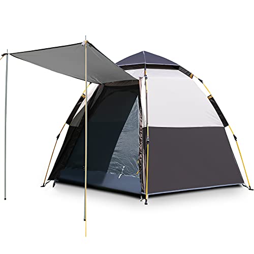 Waterproof Instant Camping Tent for 2-4 Person, Easy Quick Setup Dome Family Tent J10298