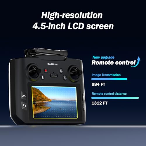 GPS Drone with Camera for Adults, 4.5 Inch LCD Screen, 32G SD Card, Auto Return H5957