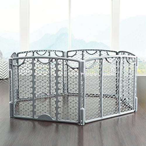 Adjustable Play Area, 8-Panel Plastic, Cool Gray B7631